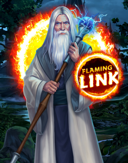 Crystal Ball Flaming Link