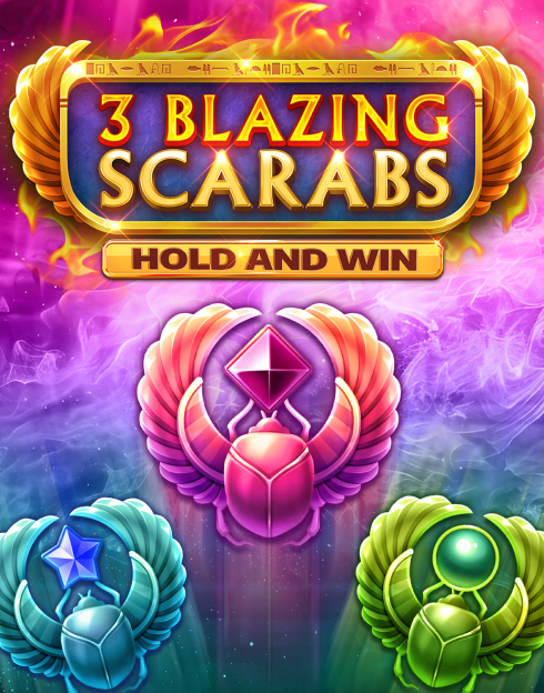 3 Blazing Scarabs Hold and Win