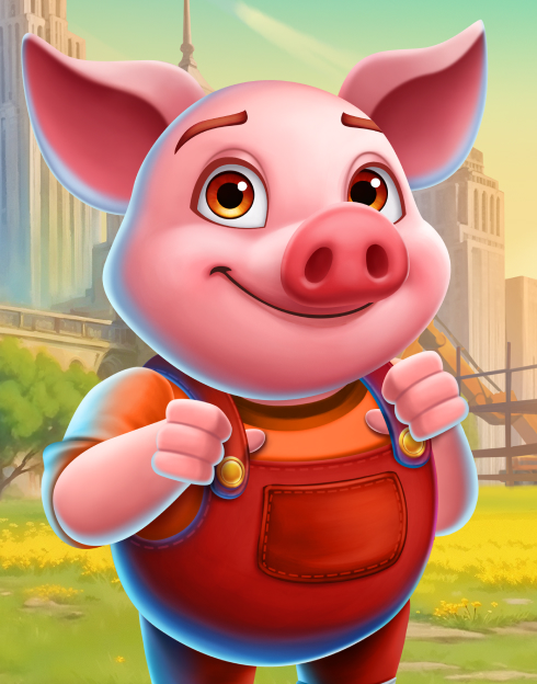 Area Build'R 3 Lucky Pigs