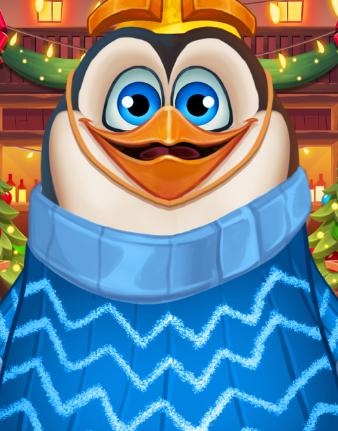 Penguins Christmas Party Time