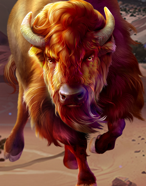 Majestic Wild Buffalo - Dusk Till Dawn