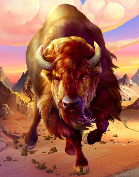 Majestic Wild Buffalo - Winter Wonderland