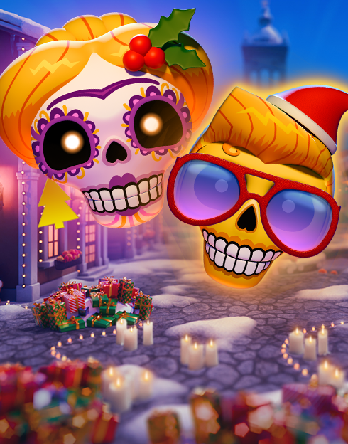 Esqueleto Explosivo Feliz Navidead