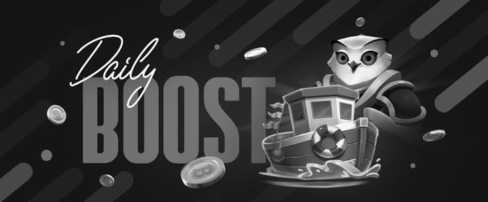 Ganhe 7% a mais sobre seus ganhos ao utilizar o bônus Casino Boost nos jogos selecionados