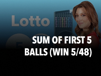 Sum of first 5 balls (Win 5/48)